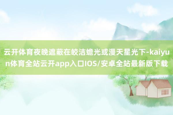 云开体育夜晚遮蔽在皎洁蟾光或漫天星光下-kaiyun体育全站云开app入口IOS/安卓全站最新版下载