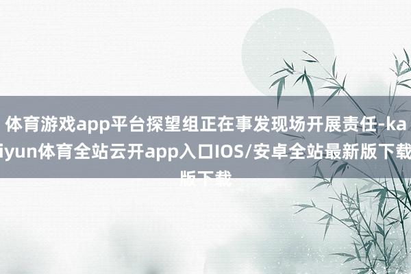 体育游戏app平台探望组正在事发现场开展责任-kaiyun体育全站云开app入口IOS/安卓全站最新版下载
