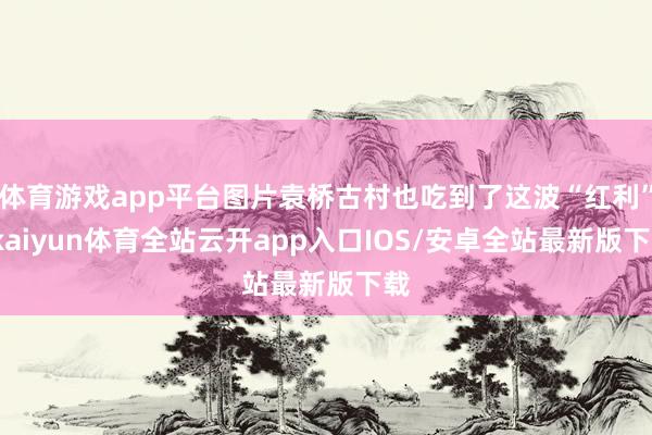 体育游戏app平台图片袁桥古村也吃到了这波“红利”-kaiyun体育全站云开app入口IOS/安卓全站最新版下载