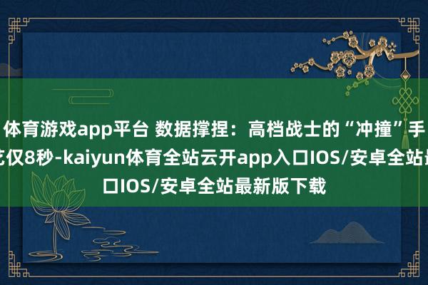 体育游戏app平台 数据撑捏：高档战士的“冲撞”手段冷却技艺仅8秒-kaiyun体育全站云开app入口IOS/安卓全站最新版下载
