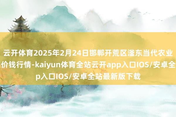 云开体育2025年2月24日邯郸开荒区滏东当代农业科罚有限公司价钱行情-kaiyun体育全站云开app入口IOS/安卓全站最新版下载